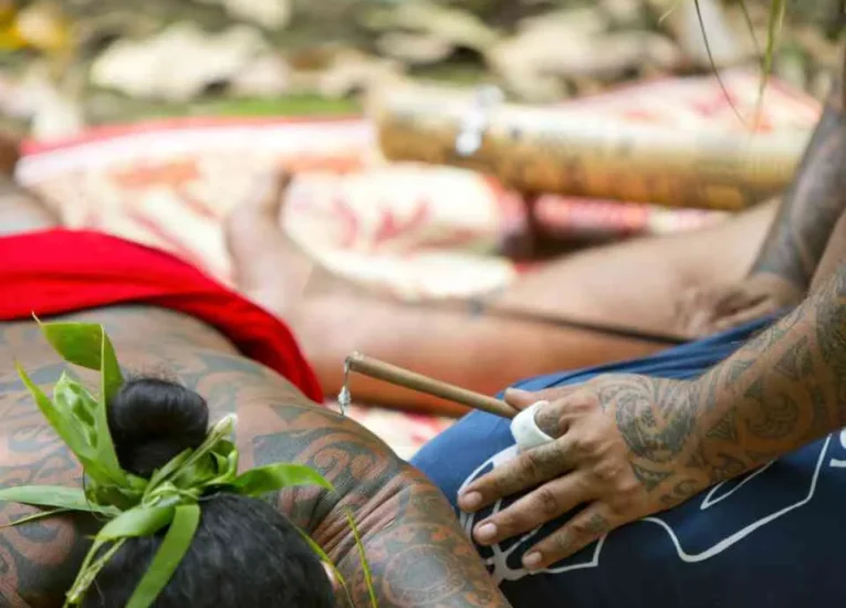 Polynesian tattooing