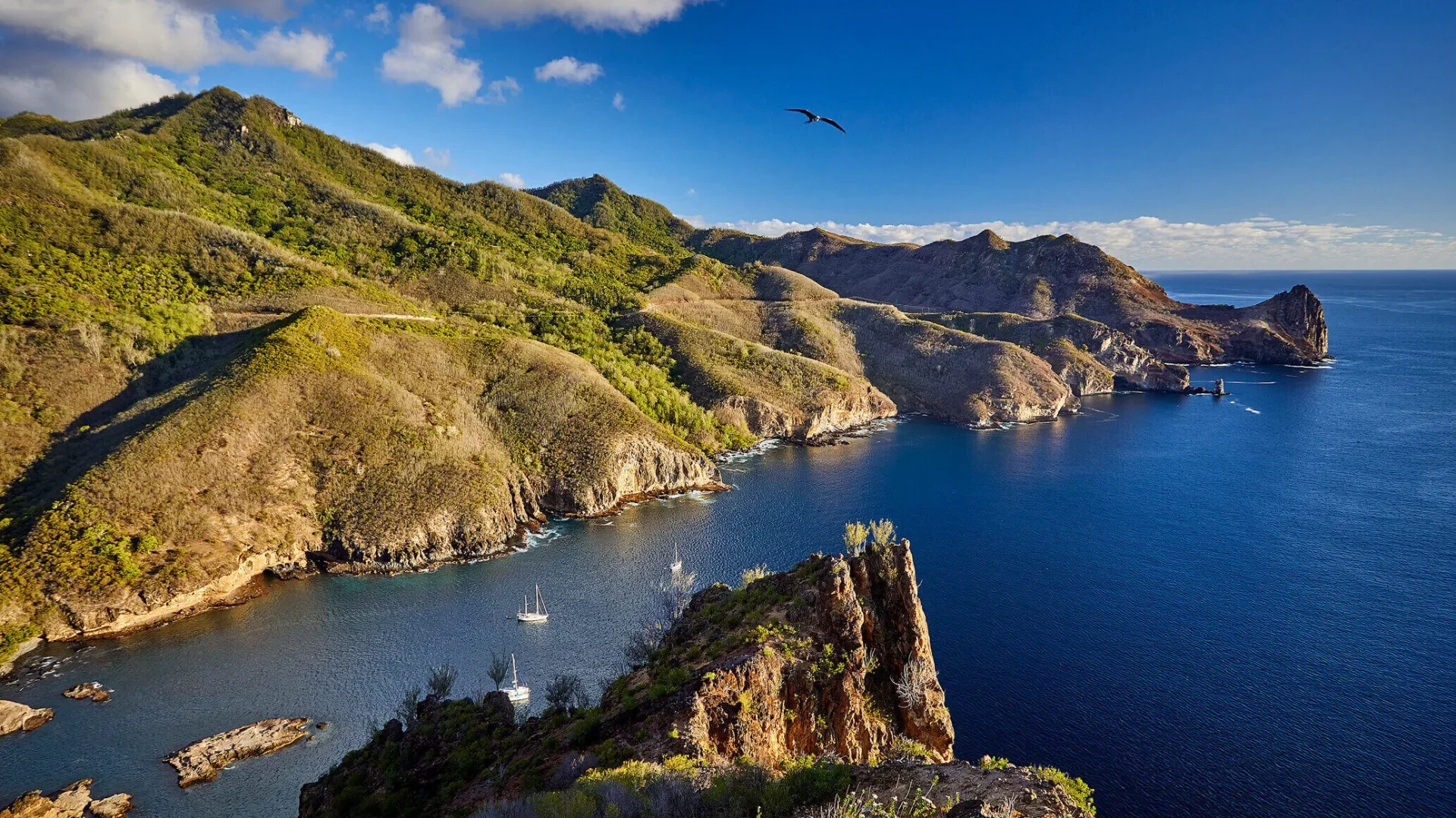 View of Ua Pou, Vaiehu_© Bertrand Duquenne